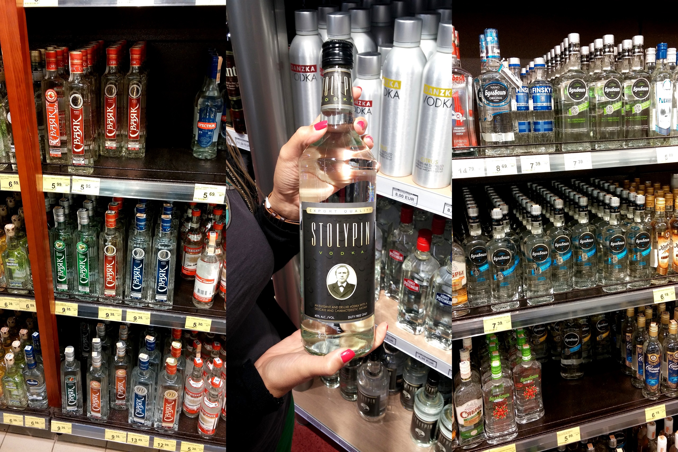 Białoruś - sklepy pełne alkoholu