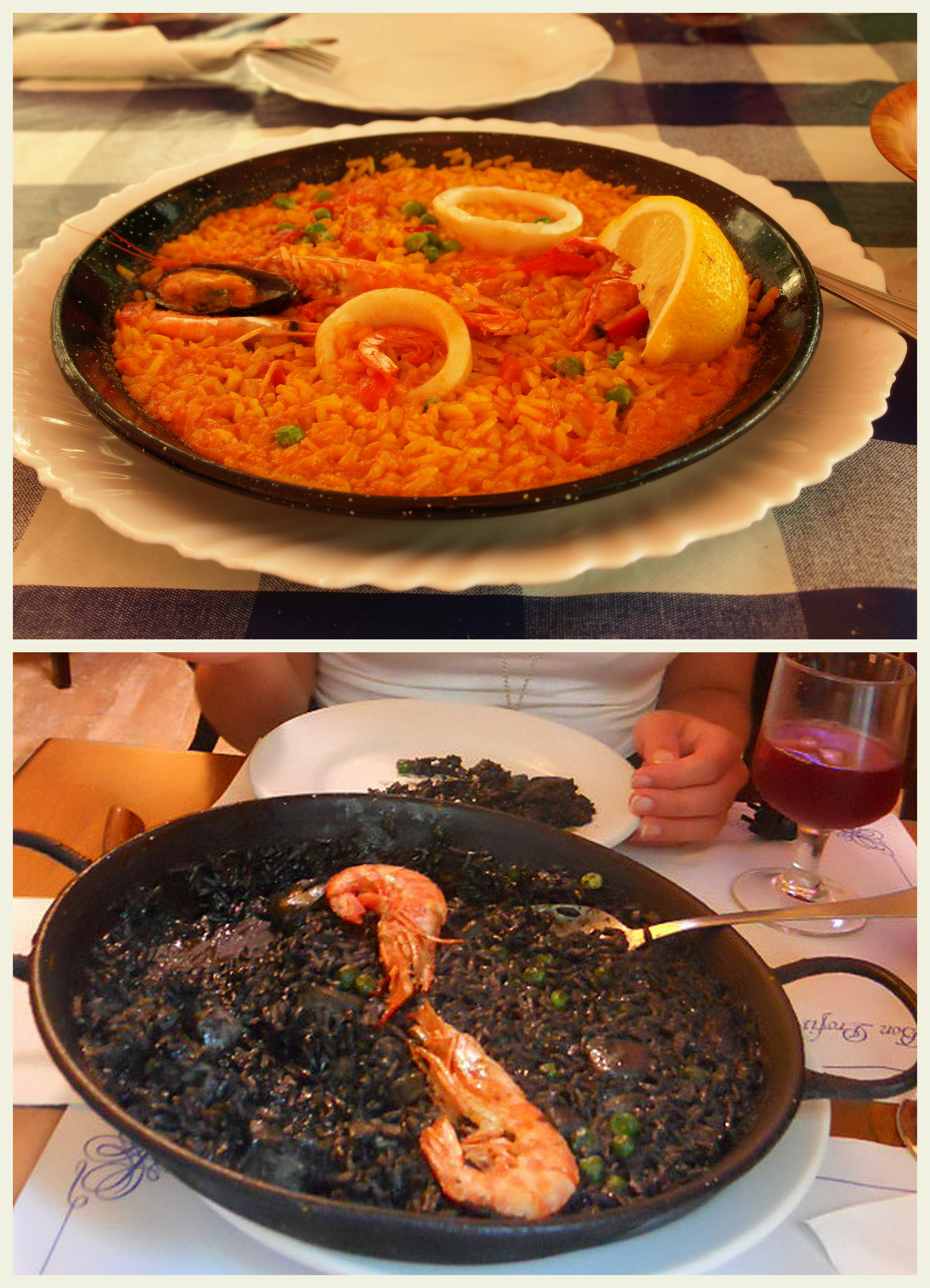 Paella tradycyjna i czarna odmiana - kuchnia hiszpańska