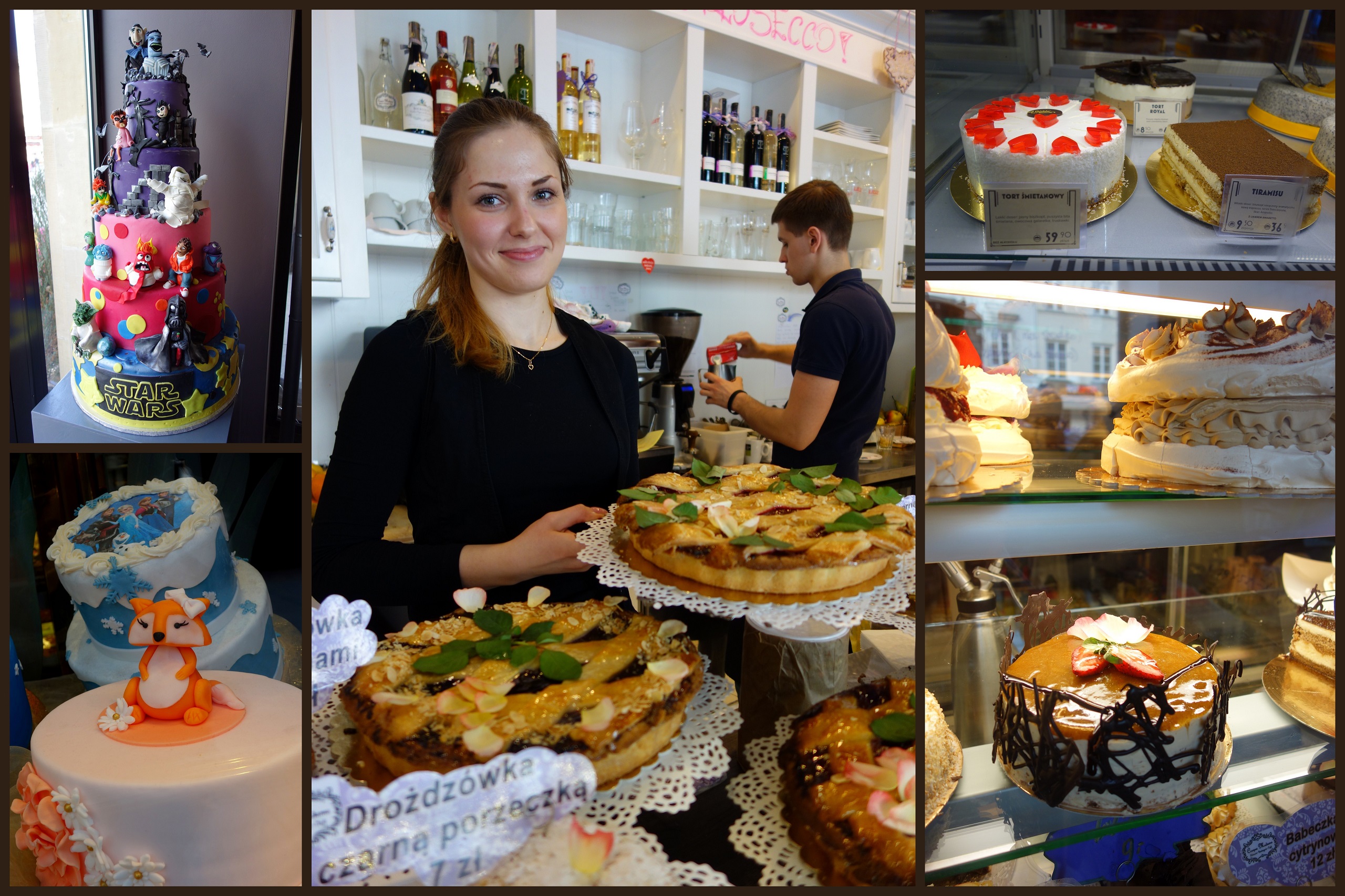 Cukiernie i kawiarnie w Warszawie - dawniej i dziś! Dziękuję kelnerce z Croque Madame za pozowanie do zdjęcia :)