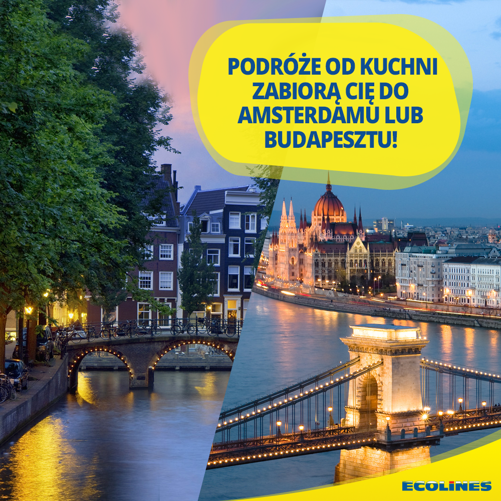 Konkurs: Wygraj podróż do Amsterdamu lub Budapesztu! - Podróże od kuchni